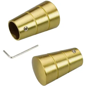 Наконечник для карнизной штанги Concav для карнизов Ø 16 мм Liedeco, золотистый/матовый