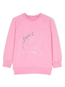 Wauw Capow By Bangbang толстовка Peace Out из органического хлопка, розовый