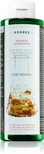 Шампунь с цистеином и гликопротеином против выпадения волос для женщин Korres, 250 мл