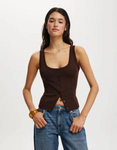 Майка на пуговицах розового цвета