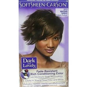 Темная и прекрасная устойчивая к выцветанию насыщенная кондиционирующая краска для волос Коричневый Соболь 373, Dark & Lovely