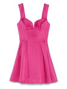 Мини-платье с вырезом сердечком и складками Rebecca Vallance, розовый