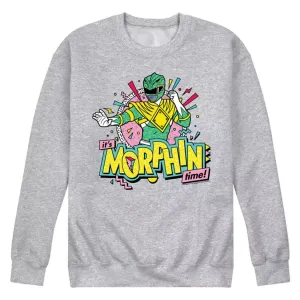 Мужская флисовая толстовка Power Rangers Morfin Time зеленого цвета Licensed Character, серый