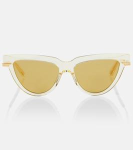 Солнцезащитные очки «кошачий глаз» Bottega Veneta, желтый