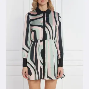 Атласное платье Silvian Heach, мультиколор