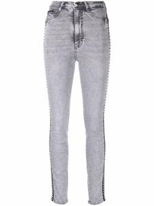 Philipp Plein джеггинсы с завышенной талией, серый