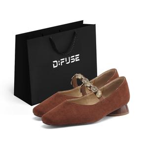 Туфли Мэри Джейн на толстом каблуке D FUSE SCANDINAVIA женские D:FUSE SCANDINAVIA, Pink