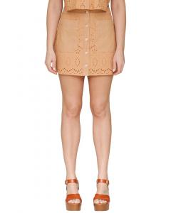 Мини-юбка Avec Les Filles, Apricot