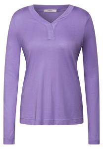 Лонгслив CECIL Shirt, фиолетовый