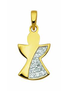 Adeliás Женский кулон из серебра 925 пробы с кубическим цирконием в серебряной оправе