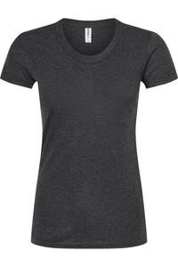 Tultex женская облегающая футболка Tri-Blend, цвет graphite tri blend