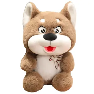 Плюшевая кукла Hachiko милая, высота 35см/50см/70см Tranquility and elegance, коричневый