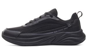 PEAK Кроссовки для бега Qingyi Abrasion Resistant Coverage Rebound Low Top, мужские, полностью черные