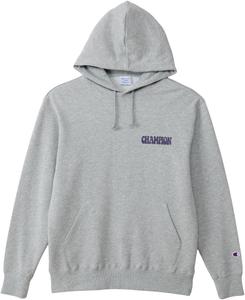 Мужская базовая толстовка Champion с длинными рукавами, из французского махрового хлопка, с капюшоном и графическим логотипом, размер C3-C120/C3-C120L, серый