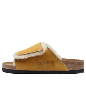 Шлепанцы Birkenstock x Stussy Solana Shearling Slide 'Caramel'