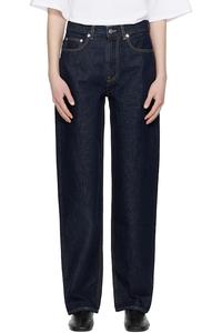 Loulou De Saison Джинсы Navy Samur LDS Boyfriend из органического денима