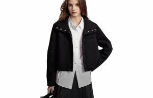 Куртка женская Lapel Moderate Others ELLE, черный