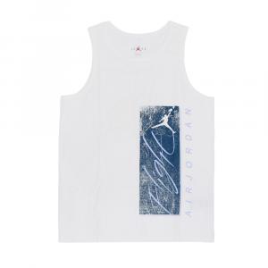 Спортивный топ Air Jordan Essentials Graphic Tank 'White Blue' FJ2084-100, белый