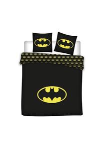 Трёхкомплектное постельное бельё Batman – 1 пододеяльник (240x220) и 2 наволочки 63x63 см, чёрный
