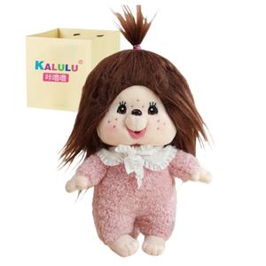 Бибабка, успокаивающая и практичная плюшевая кукла высотой 25 см Click, Pink+Box