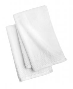 Набор из двух полотенец для рук spa из 100% хлопка, размер 40 см x 61 см. The Bath House, White