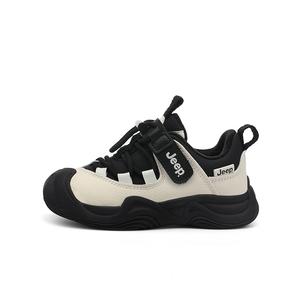 Низкие детские скейтбординговые кроссовки Kids' Jeep, черно-зеленые без подкладки