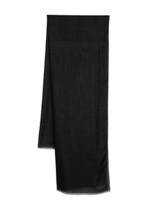 D4.0 шарф с бахромой, серый