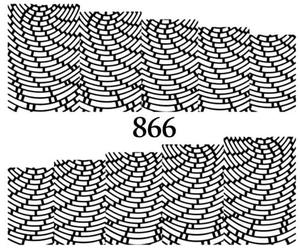 Водные наклейки для ногтей - №866, Raisin