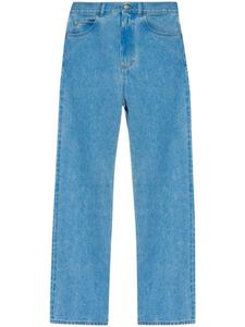 Marni хлопковые джинсы с нашивкой-логотипом, синий