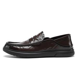 G.N.SHIJIA Лоферы на низком каблуке мужские коричневые, цвет Brown