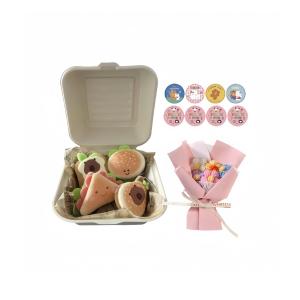 Ланч-бокс с плюшевым кулоном Dessert Dolls высотой 7 см LALABABY