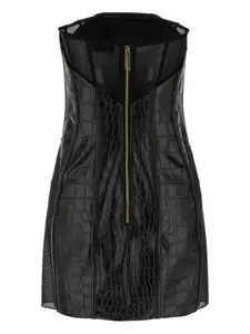 Платье мини с принтом Elisabetta Franchi, черный