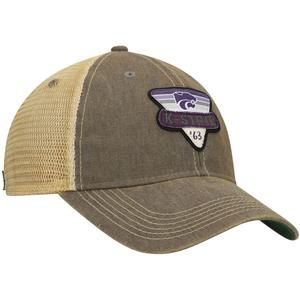 Мужская серая кепка Kansas State Wildcats Legacy Point Old Favorite Trucker Snapback