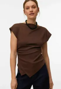 Асимметричная футболка базового размера Vero Moda, Chocolate Martini