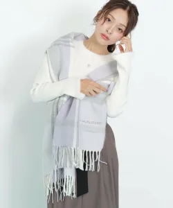 Шарф с вышитым логотипом в клетку Jill By Jill Stuart, цвет Lavender