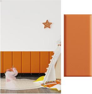 XILYZMO Самоклеящиеся 3D панели из ПВХ для стен, звукоизоляционные, оранжевые Orange