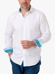 Точеная оксфордская рубашка из хлопка KOY, White