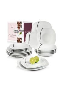 Фарфоровый набор посуды Bilgola Black Lines Sänger, mehrfarbig - tafelservice 18-teilig
