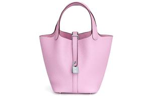 Пикотин Лок Клеменс Кожаная Сумка Корзина, Ведро, Женская Сумка X9 Маллов Пурпур HERMES