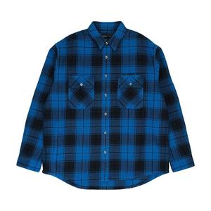 Рубашка PURPLE BRAND Plaid Flannel Long-Sleeve Shirt, Blue