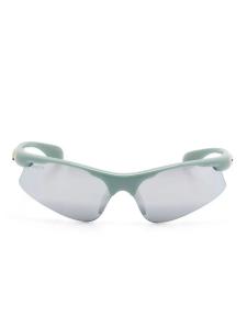 Солнцезащитные очки Gucci Eyewear с логотипом и буквами, зеленый