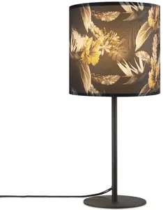 Лампа настольная Paco Home Luca Flower, черный