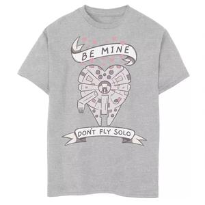 Футболка с сердечком «Звездные войны» для мальчиков 8–20 лет, Валентина, не летай в одиночку Star Wars