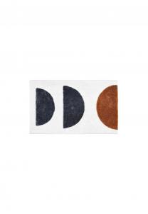 Белая ванная коврик barbados semi-circles из коллекции Schöner Wohnen