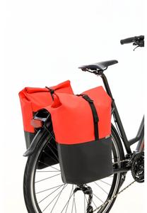 Сумка на багажник Nyborg Double MIK New Looxs, цвет Rot Schwarz
