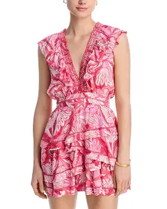 Мини-Платье Кэрол Poupette St. Barth, красный