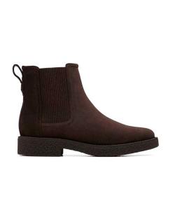 Темно-коричневые ботинки Clarks 007K Nella Top