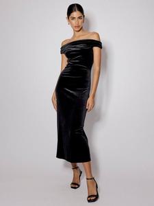 Платье макси Pippa из вельвета Nobody's Child, Black