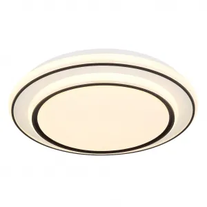 Потолочный светильник LED LOGAN, светодиодный модуль 1 шт., теплый белый, потолочная лампа/круглая/гостиная/спальня/элегантная Globo Lighting, белый