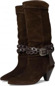 Туфли Free People Bridget Belt Slouch Boots, цвет Chocolate Suede/Leather